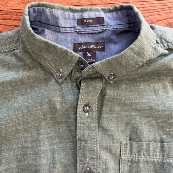 Eddie Bauer men's short sleeve shirt size L - Picture 3 of 5